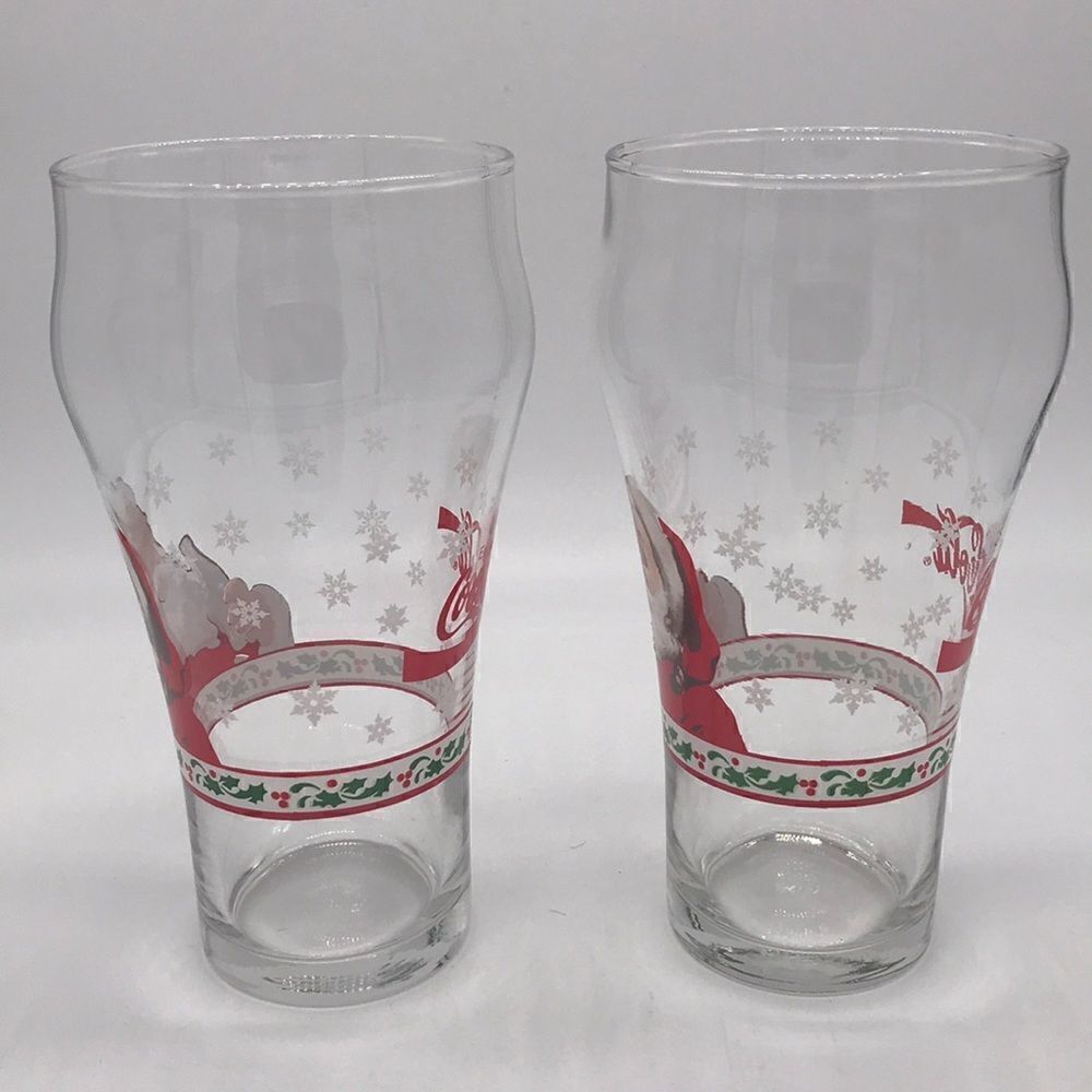 Coca Cola Vintage Santa Glasses - Picture 3 of 6